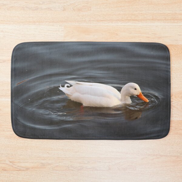 Item preview, White American Pekin Duck Swimming in a Blue Lake designed and sold by JariHawk.