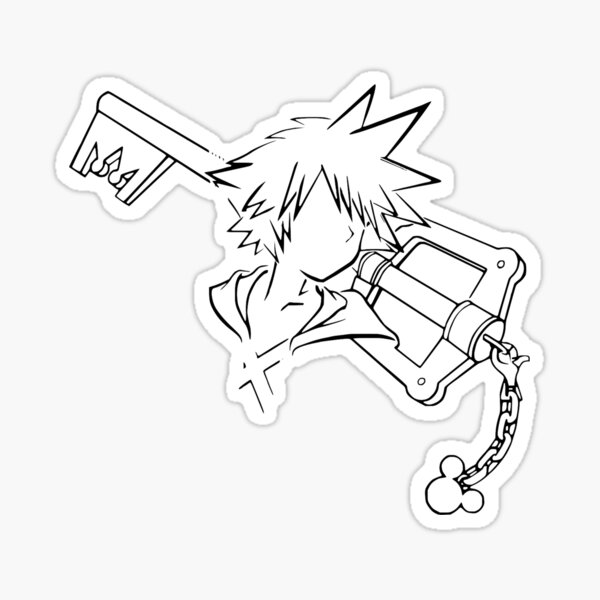 Artikel-Vorschau von Sora / Schlüsselschwert Lineart schwarz, designt und verkauft von picapickup.