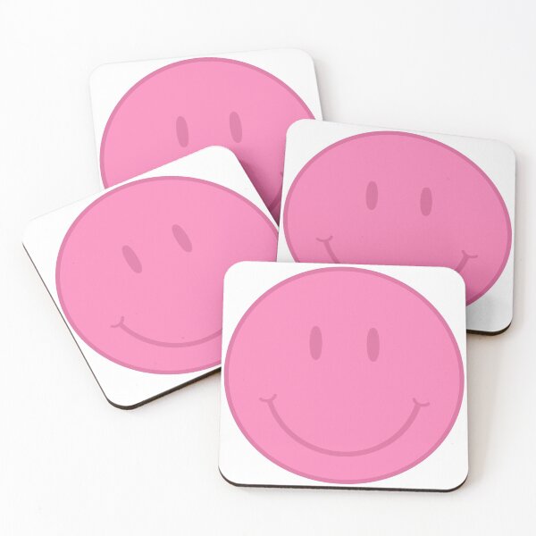 Item preview, pink smiley designed and sold by Anna Buse.