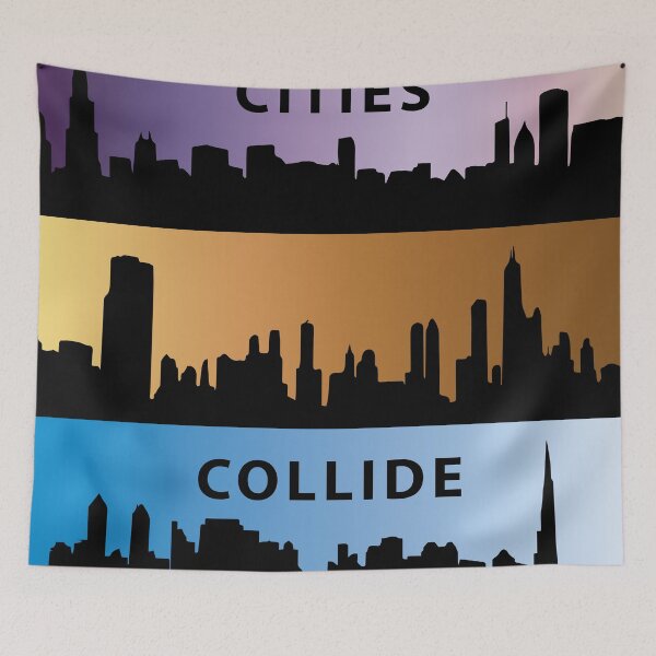 Item preview, Gradient Skies Cities Collide designed and sold by RPMELO.