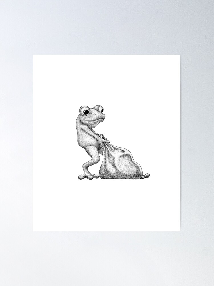 Green Crazy Frog Poster for Sale by Sp1leX