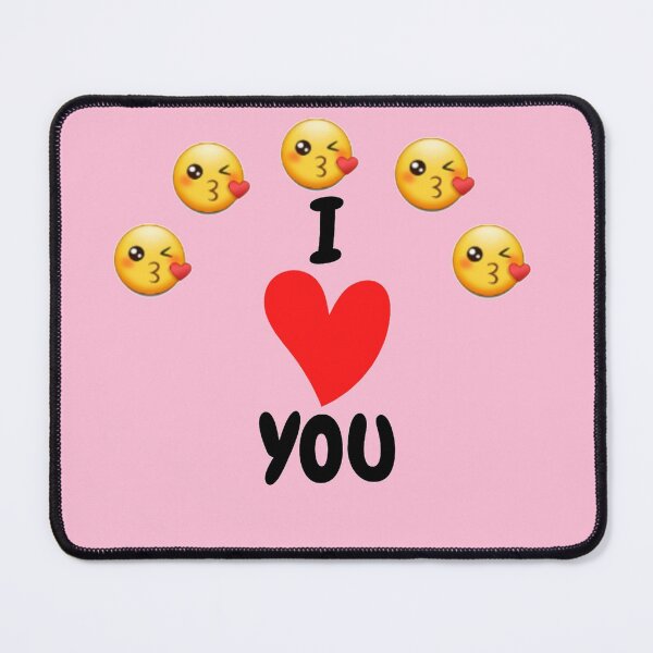 Item preview, I HEART YOU DESIGN WITH KISS EMOJIS CURVED ON TOP designed and sold by Malz03.
