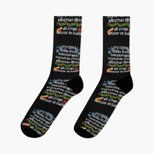Item preview, It's Either Serial Killer Documentaries Or Christmas Movies In Black designed and sold by LuckyKermit.