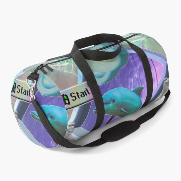 Item preview, Vaporwave dolphin explores the Internet designed and sold by DigitalCleo.