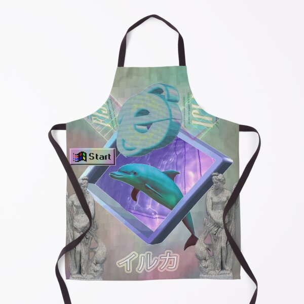 Item preview, Vaporwave dolphin explores the Internet designed and sold by DigitalCleo.