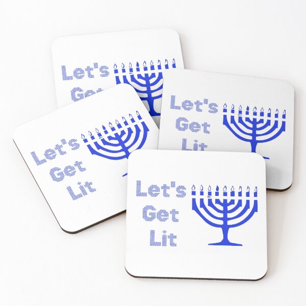 Item preview, Let's Get Lit - Hanukkah designed and sold by RedSparkles Designs.
