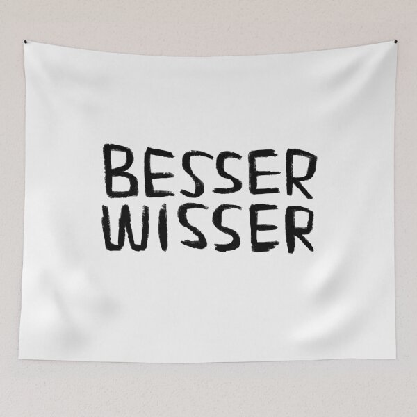 Item preview, Besserwisser, Knowitall, German Word designed and sold by badlydrawnbabe.