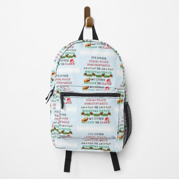 Item preview, It's Either Serial Killer Documentaries Or Christmas Movies Snow Background designed and sold by LuckyKermit.