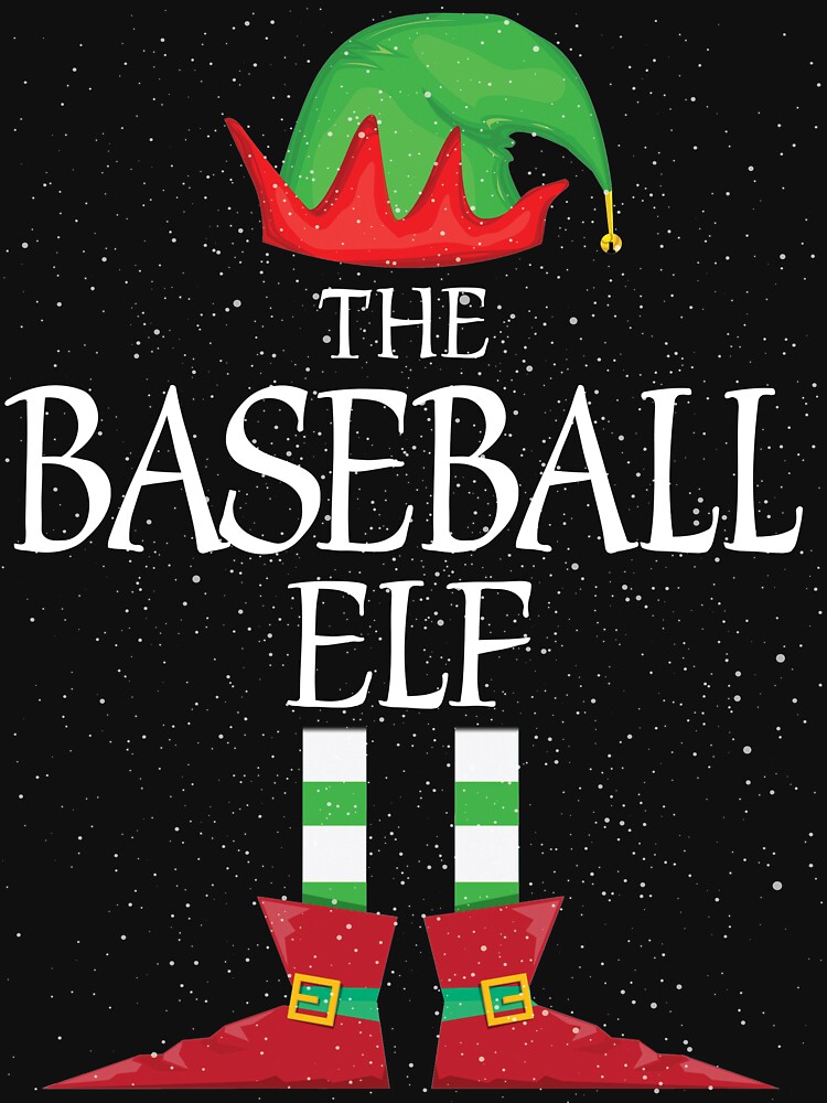 Disover Baseball Elf Family Matching Christmas Group Funny Gift Classic T-Shirt
