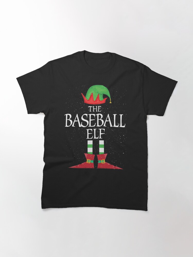 Discover Baseball Elf Family Matching Christmas Group Funny Gift Classic T-Shirt