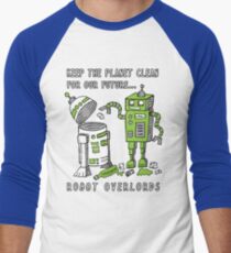 Robot Earth Men's Baseball ¾ T-Shirt