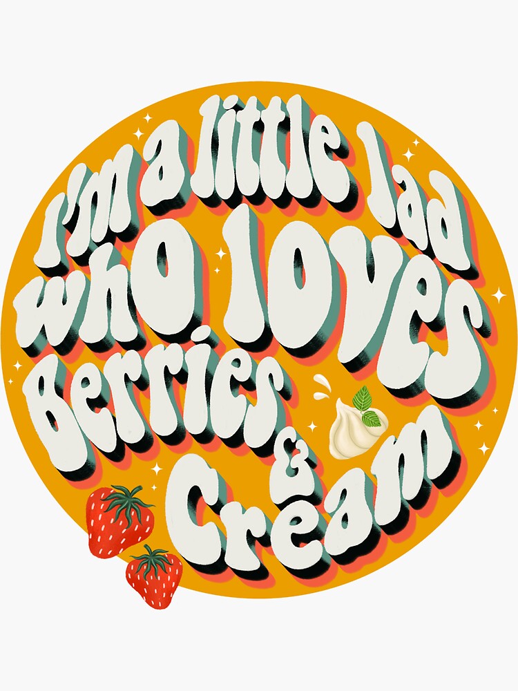 "Berries and Cream Little Lad Dance " Sticker for Sale by
