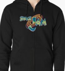 Space Jam Logo Design Zipped Hoodie