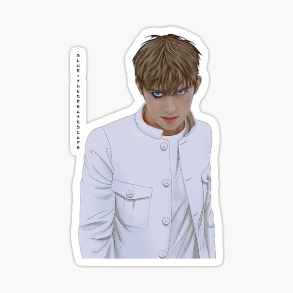 Blur band damon the universal design Sticker