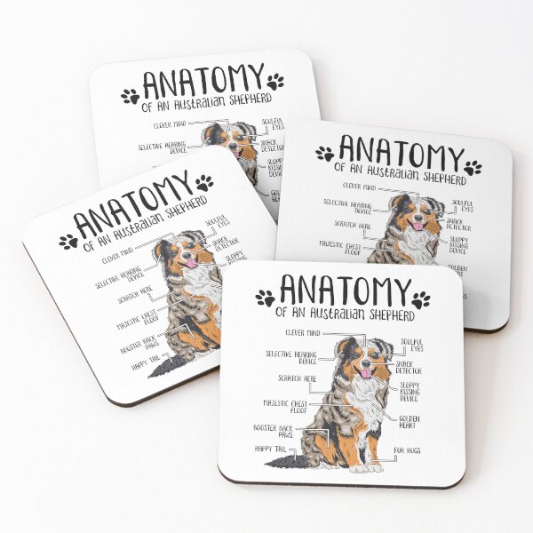 Item preview, Funny Australian Shepherd Anatomy Dog Lover designed and sold by lanynx design.