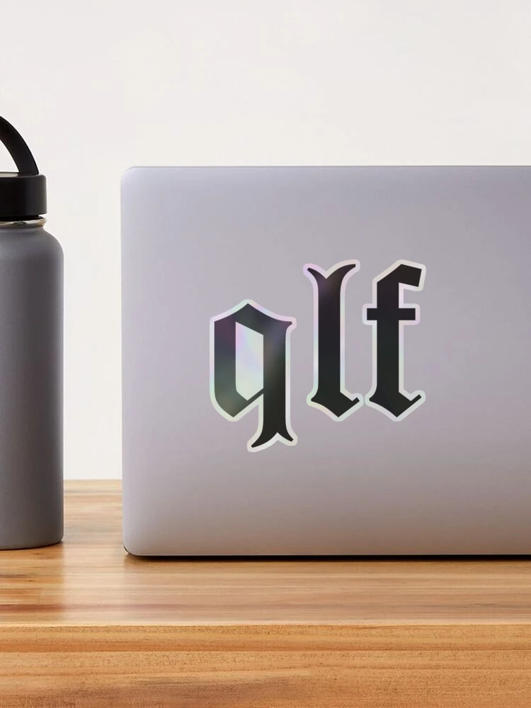 Sticker avec l'œuvre « qlf » de l'artiste lowkey821 Redbubble