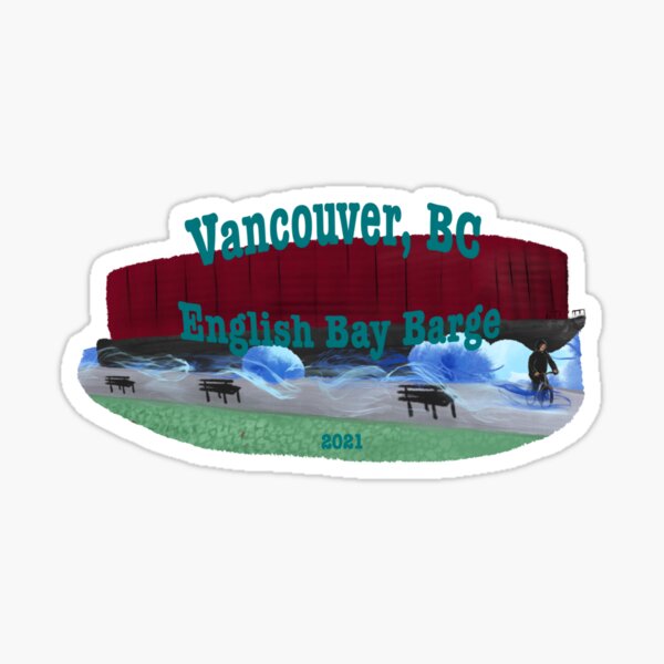 Item preview, The English Bay Barge designed and sold by Amy New art.