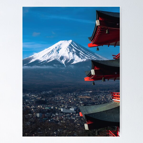 Item preview, Mount Fuji from Chureito Pagoda designed and sold by neilcooperphoto.