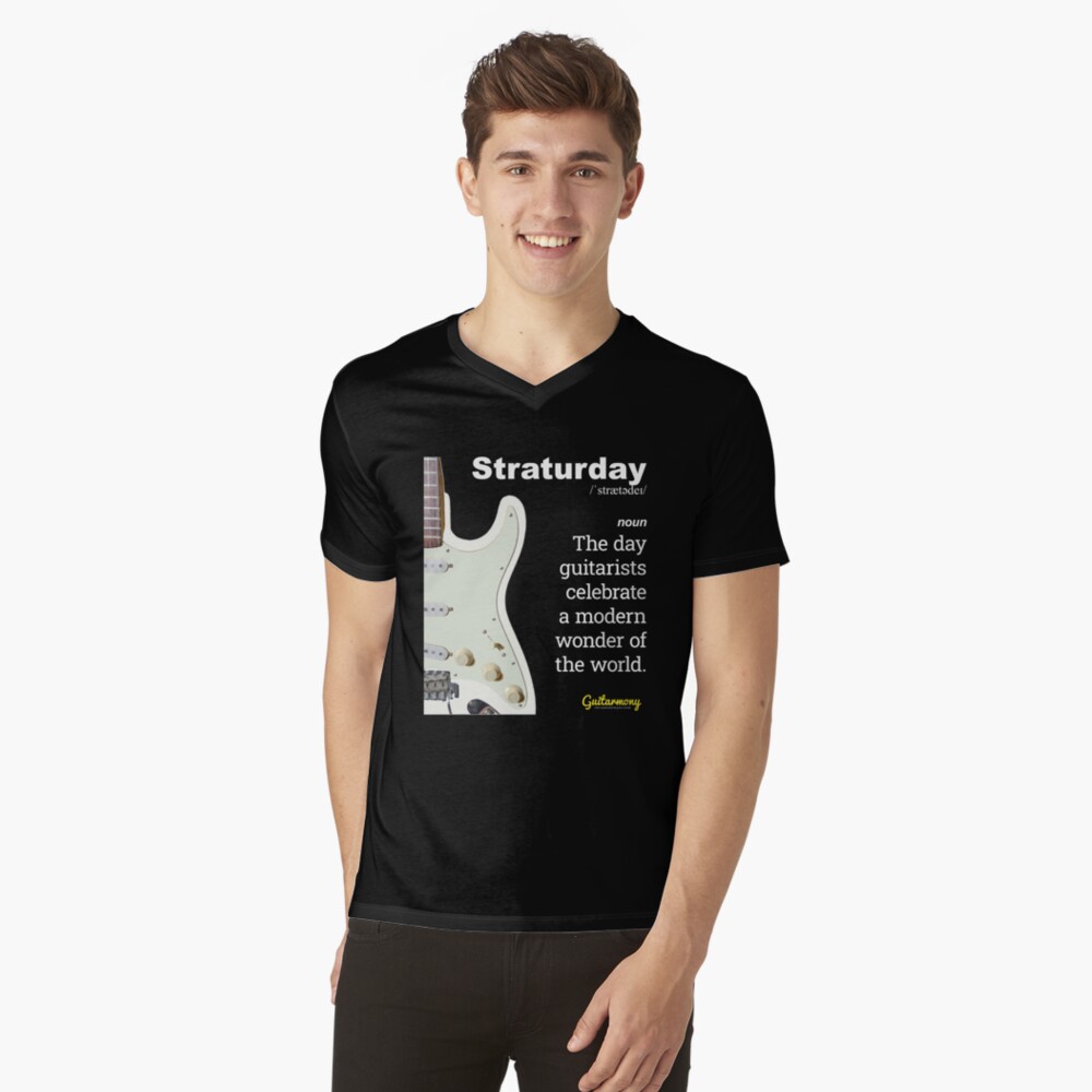 Item preview, V-Neck T-Shirt designed and sold by Guitarmony.