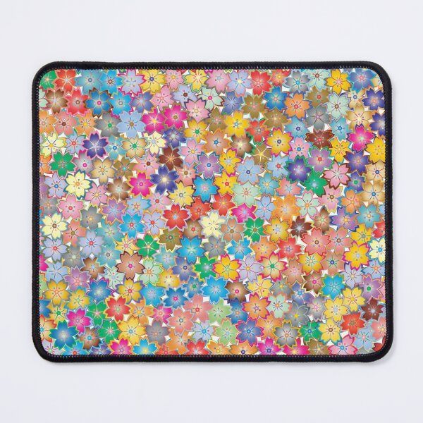 Item preview, Bright Rainbow Floral Pattern designed and sold by royalblewitup.
