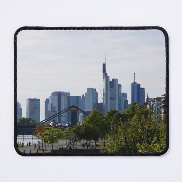 Item preview, Frankfurt am Main skyline in summer designed and sold by Montrepeneuer.