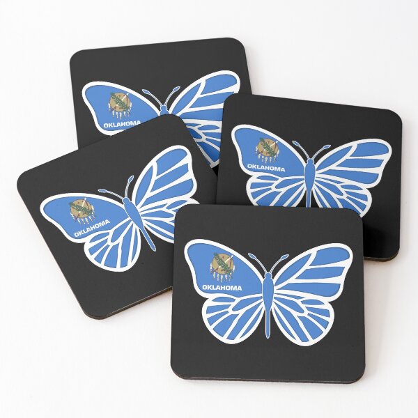 Item preview, State of Oklahoma Flag Butterfly 2 designed and sold by Gsallicat.