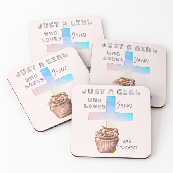 Item preview,  Just A Girl Who Loves Jesus and Cupcakes! designed and sold by TheKingdomAttic.