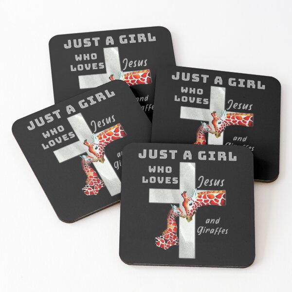Item preview, Just A Girl Who Loves Jesus and Giraffes designed and sold by TheKingdomAttic.