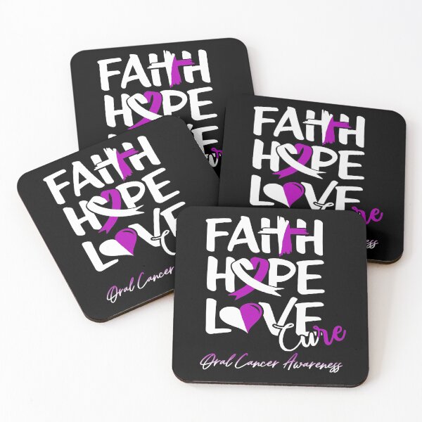 Item preview, Faith Hope Love Cure Oral Cancer Awareness designed and sold by Grooffos.