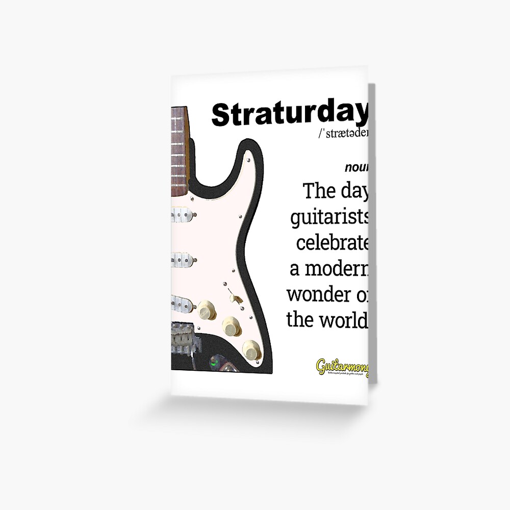 Item preview, Greeting Card designed and sold by Guitarmony.