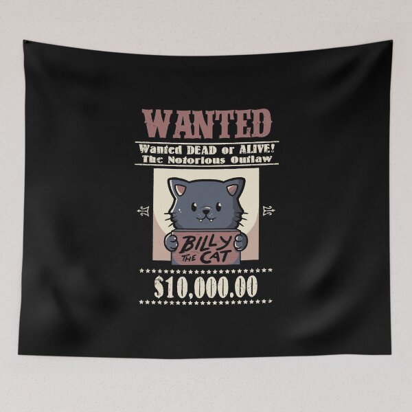 Item preview, Wanted Cat by Tobe Fonseca designed and sold by Tobe Fonseca®.