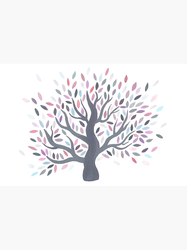 Multicolored tree of spring by mirunasfia