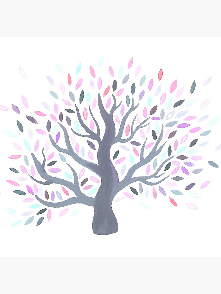 Multicolored tree of spring by mirunasfia