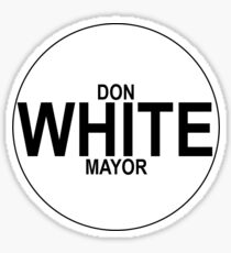 VOTE WHITE 2 Sticker
