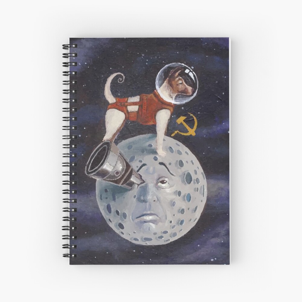 Cuaderno De Espiral Laika El Perro Arte Espacial Sovi Tico Dise O De Caja De Cerillas De La