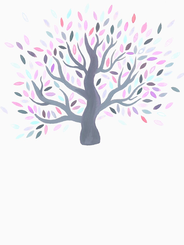 Multicolored tree of spring by mirunasfia
