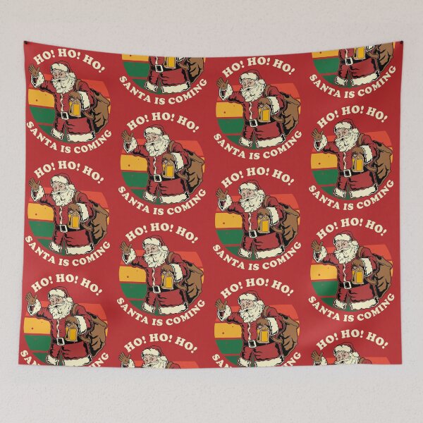Item preview, Christmas Santa Claus Santa Is Coming Ho Ho Ho designed and sold by TKsTees.