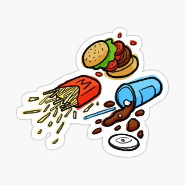 Burger Time Sticker