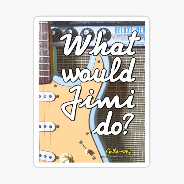 Artikel-Vorschau von Was würde Jimi tun? Gitarrenmonie, designt und verkauft von Guitarmony.