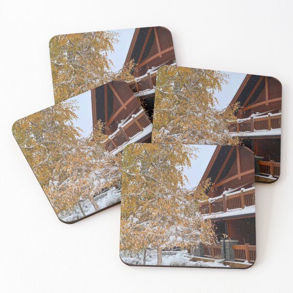 Item preview, Snowy Vibes with Wooden Cabin designed and sold by ExploreOutdoors.