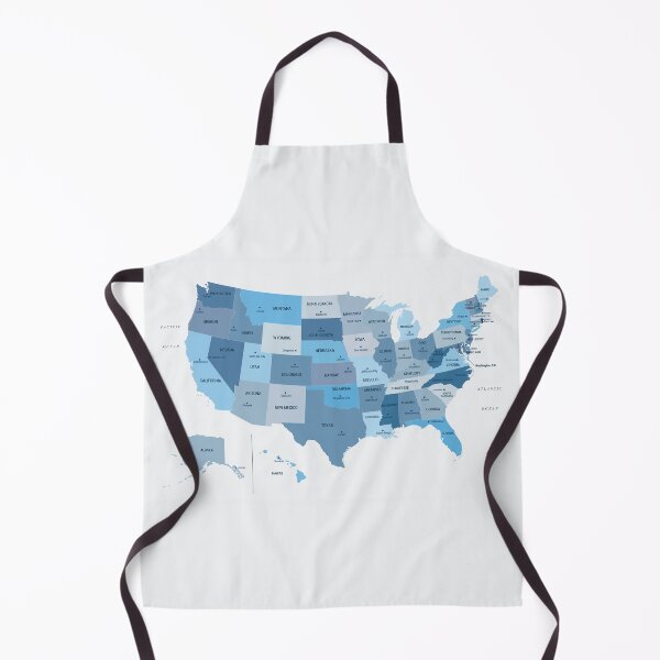 Item preview, US Map in Blue designed and sold by UrbanEpiphany.