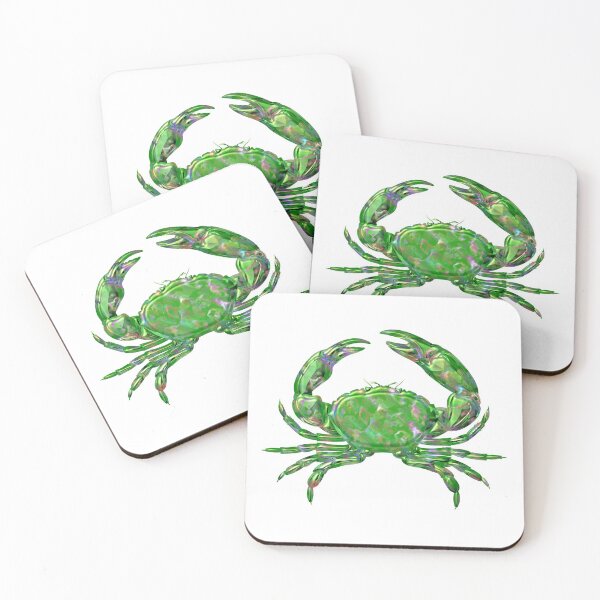 Item preview, Green and pearle crab designed and sold by Elonium.