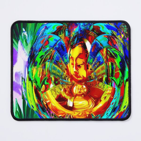 BUTTERFLY BHUDDA w/ Cactus Flower Mouse Pad