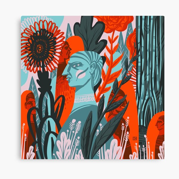 Messy Jungle Canvas Print