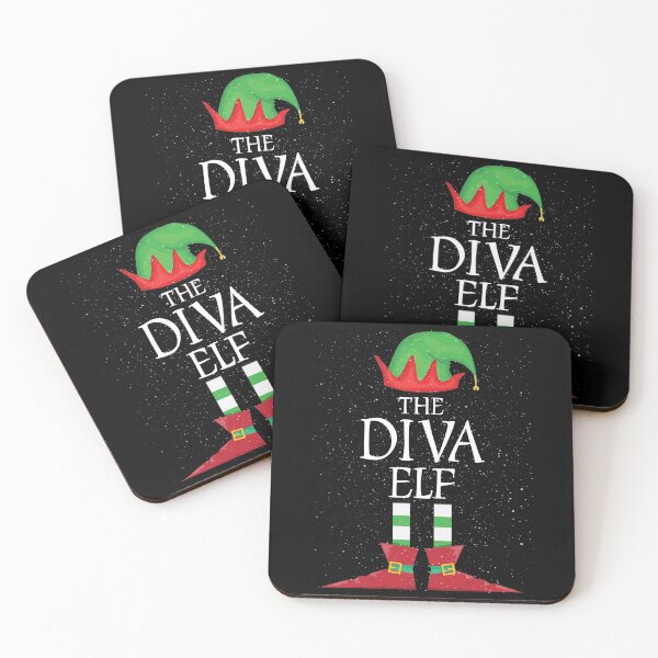 Aperçu de l'œuvre Diva Elf Family Matching Christmas Group Funny Gift créée et vendue par Teejamson.