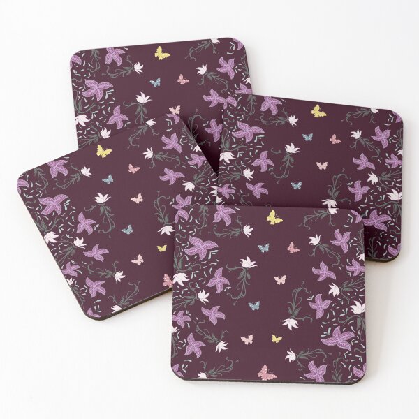 Item preview, Butterfly and flowers pattern designed and sold by crevettedesign.