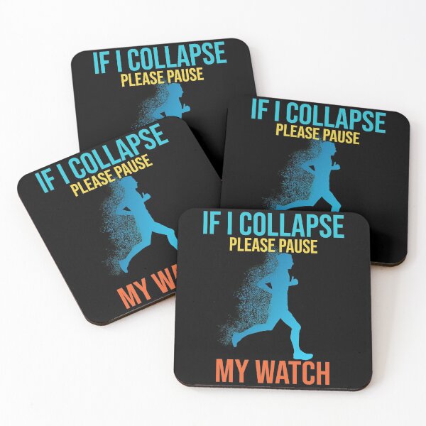 Item preview, If I collapse please pause my watch Runner Funny Runner designed and sold by PrintNJoy.