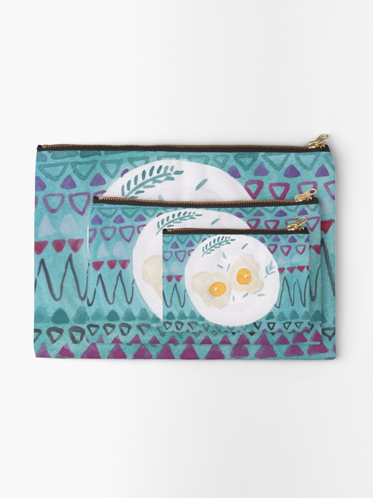 Alternate view of Eggs for breakfast Zipper Pouch