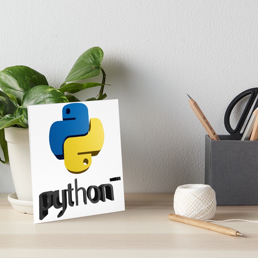 "Python Logo" Art Board Print by skoolsarecool | Redbubble