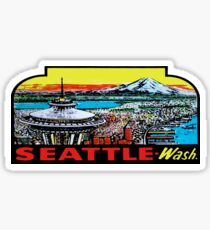 Seattle Washington Space Needle Vintage Travel Decal Sticker